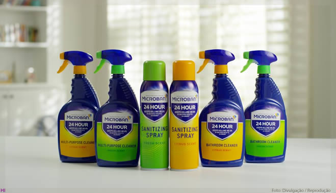 P&G lança nova linha de produtos de limpeza antibacterianos, Microban 24