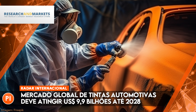 Mercado global de tintas automotivas deve atingir US$ 9,9 bilhões até 2028