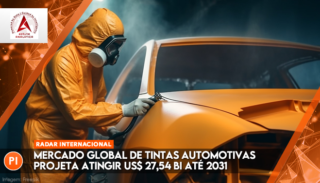 Mercado global de tintas automotivas projeta atingir US$ 27,54 bi até 2031