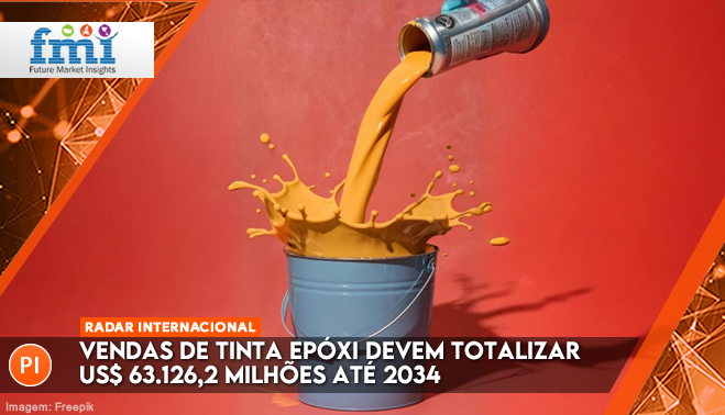 Vendas de tinta epóxi devem totalizar US$ 63.126,2 milhões até 2034